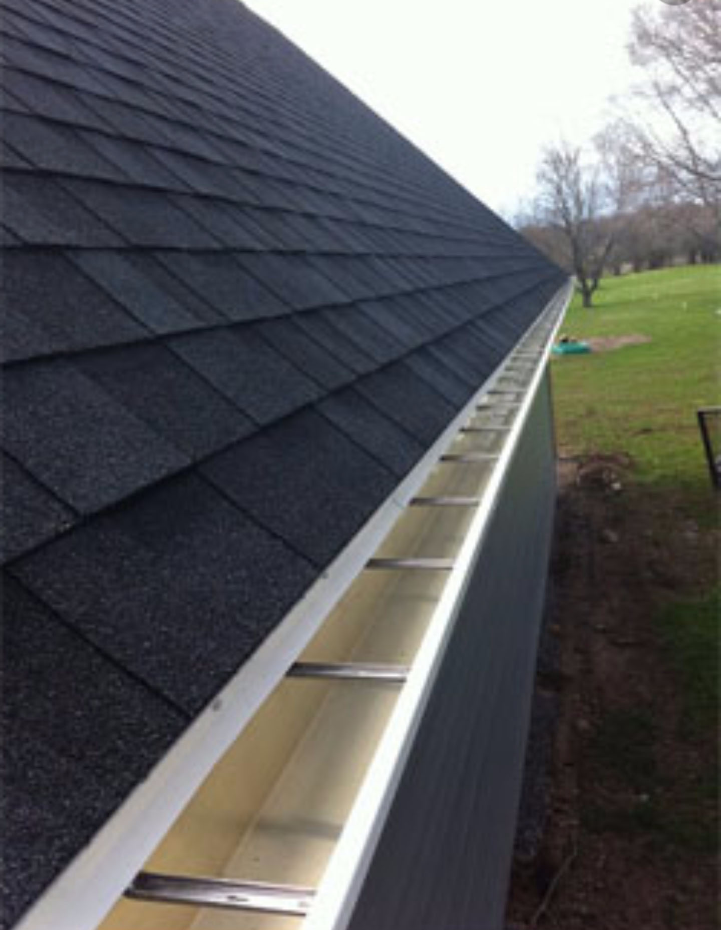 Close up of gutters